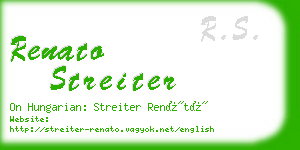 renato streiter business card